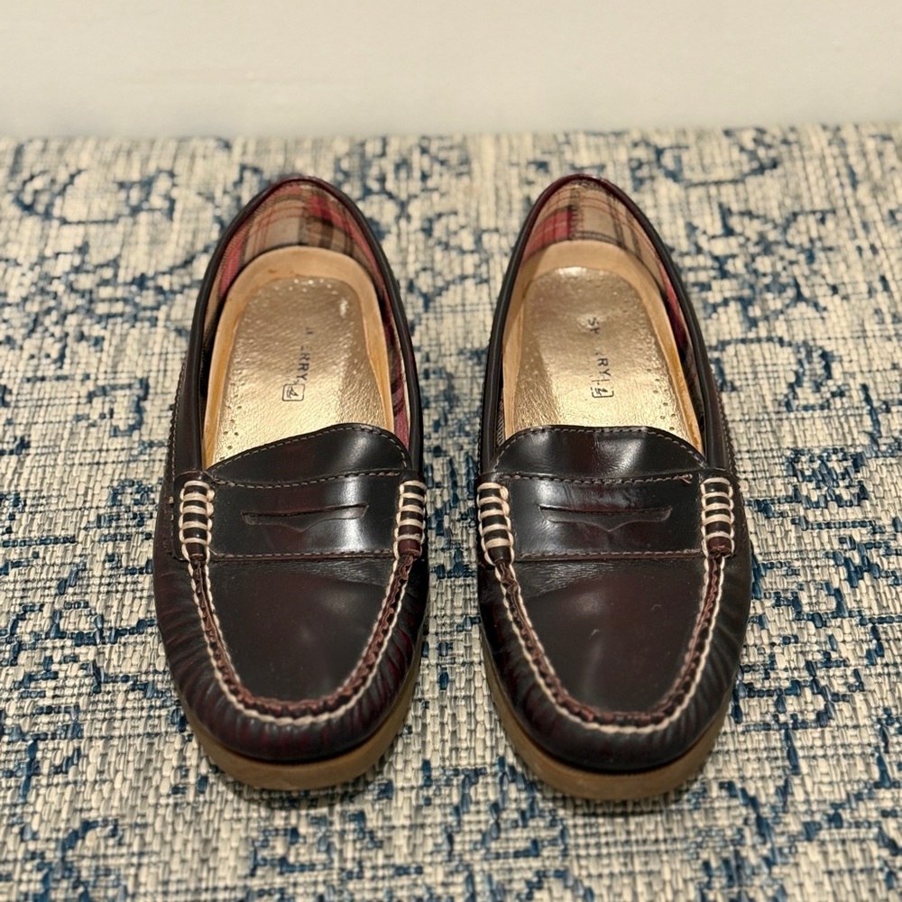 Sperry Brown Leather Loafers, Size 8 - Picture 2 of 5